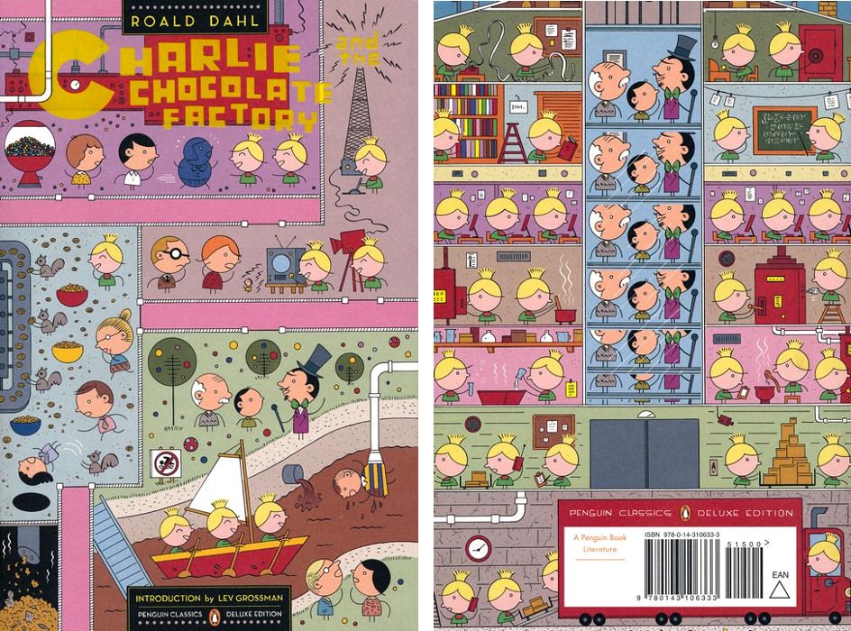 Charlie and the Chocolate Factory, cover by Ivan Brunetti