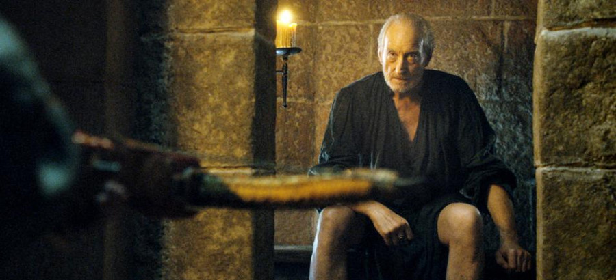 Tywin, about to die.