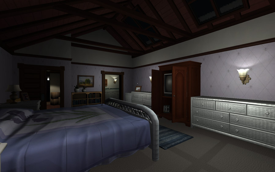 Example of Gone Home's terrible color palette