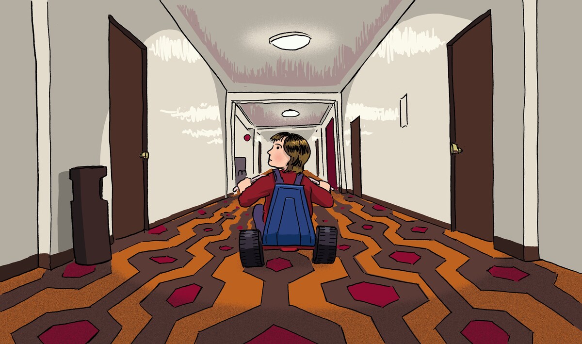 Color illustration based on the film The Shining