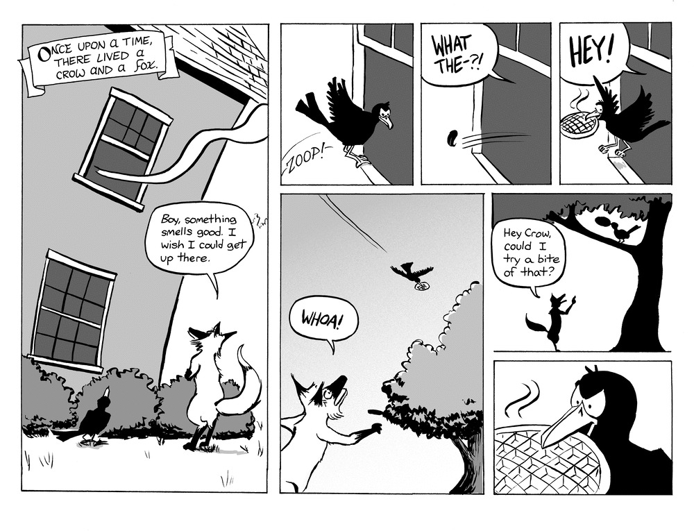 The Fox and the Crow, page 1
