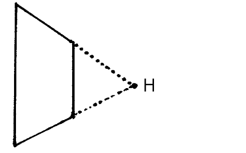 A square with converging edges indicating the position of the horizon